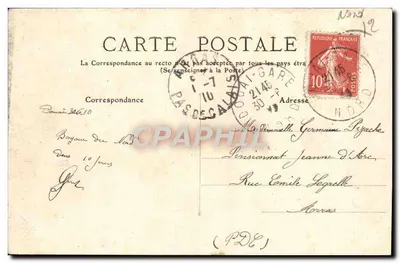 Instituição St-Jean — DOUAI — Bairro dos Professores — E. C. — Verso