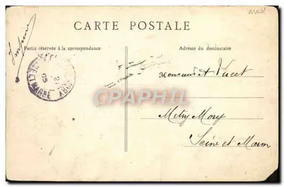 Stara pocztówka Lille Prefecture — Rewers