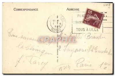 Lille — Katedra św. Maurycja — LL. 104 — Rewers