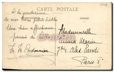 Lille — Katedra św. Maurycja — E. C. — Rewers