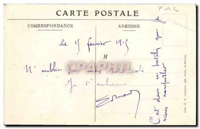 Avesnes-le-Comte — Klasyczna świątynia z XV wieku — Charles Ledieu, Arras, n° 34 — Rewers