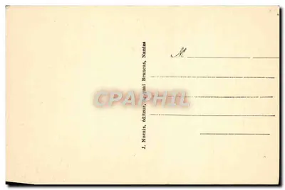 L'Étang du Redoir — La Roche-Bernard (Morbihan) — J. Nozais, editor, Nantes — Verso