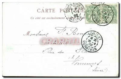 Processão da Manhã — Port-Louis (Morbihan) — TH. DEYROLLE, n°48 Dt — Verso