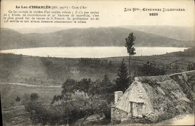O Lago d'Issarlès (Alt. 997m) — Curativo de Ar — Les Httes-Cévennes Illustrées 1623