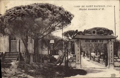 Лагерь Сен-Рафаэль (Вар) — Амманитский госпиталь № 57 — MR. PHOT. SILHANNE ET CIE, 50, RUE DE PRENNEUIL, ПАРИЖ