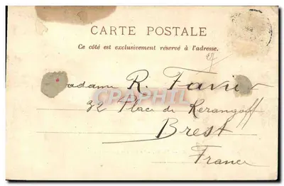 Toulon — A Estação e os Jardins — A. Couturier, fotógrafo-editor, Toulon. — Verso