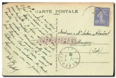Toulon — Do Magaud na plaży — Wydawca P. S. nr 107 — Rewers