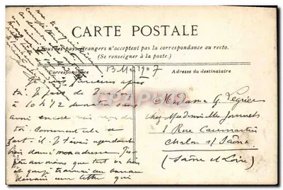 Toulon — Barco de pesca retornando ao porto — editor desconhecido, n° 24 — Verso