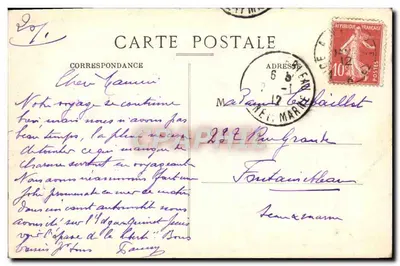 Toulon — Aleja Palmy — Plac Wolności — B.C. nr 106 — Rewers