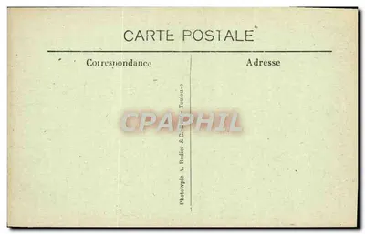 Góry Ollioules — La Roche taillée — Fototypia A. Bedier & C. Hecker Toulou — Rewers