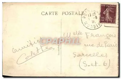 Presqu'île di Quiberon — Port-Bâra e la Costa fino alla Punta dell'Osservatorio — editore non identificato, n° 3399 — Verso