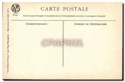 Widok miasta Bourgoin — wydawca Mahiue Dérossé, seria S. XXI — Rewers