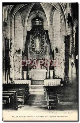 Pellevoisin (Indre) — Interior da Igreja Paroissial — G. Tanchrou, Foto Clion