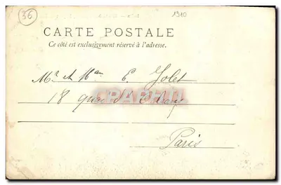 Indre — 65 - CHATILLON, o ponte da levada — Verso