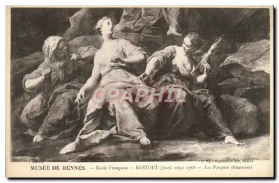 Muzeum w Rennes — Szkoła Francuska — Restout (Jean) 1692-1768 — Parques (fragment)