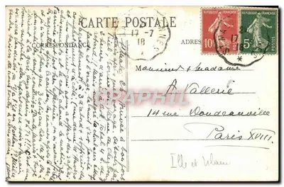Saint-Malo - Côte d'Émeraude an einem stürmischen Tag - G. F. - Sammlung Germain - T. Guérin, Nachfolger, St-Malo — Rückseite