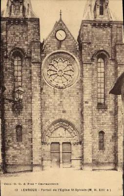 Portal da Igreja de São Silvano em Châteauroux — editor Coleção G. G. & Filhos, n°12