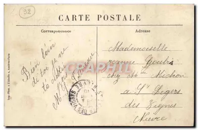 Park Saint-Cloud — Terrasa Trocadéro, aleja ogrodu zarezerwowanego — L'Abeille, nr 32 — Rewers