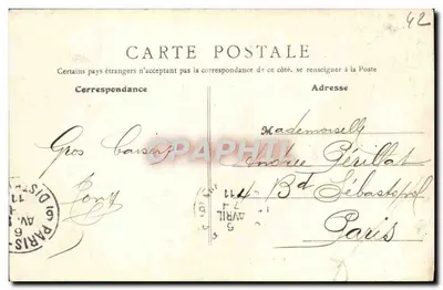 Charlieu (Loire) — L'Abbaye — Chœurs Romains du IXe Siècle — éditeur G. F. PARIS — Rückseite