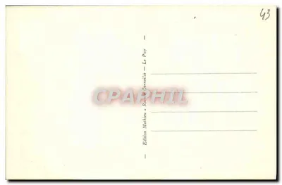 Le Puy — Vista geral — Os quatro rochedos — Edição Mathieu, Le Puy — Verso
