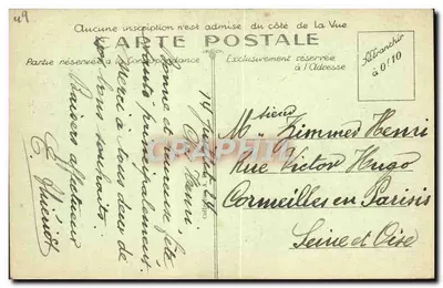 Angers — Mały Zamek Duszy Anjou, gdzie urodził się Król René — A. B. — Rewers