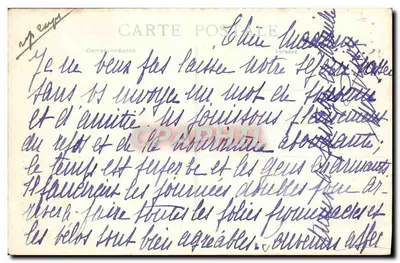 Antieke ansichtkaart L'Anjou Illustere La Plaine Le Calvaire — Achterkant