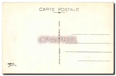Monte-Maggiore — Praça da Igreja — Edição La Cigogne, Ajaccio — Verso