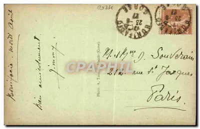 Bonifacio — widok portu i murów obronnych — Wydawnictwo Piolet, Nizza, w Bonifacio — Rewers