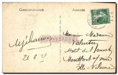 Rocamadour — Ogólny widok z drogi przybycia — LL — Rewers