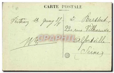 Etablies C-du-N. — A Praia da Grève do Moulin — As Falésias — Editor: P. Cécilis, n° 1760 — Verso