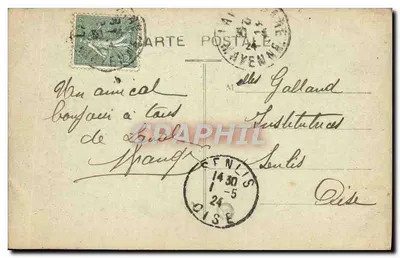 Laval (Mayenne) — Pałac Sądowy — wydawca A Pacory, Rennes — Rewers