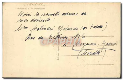 Masevaux — Sanatorium — Wydawnictwo Hamm — Rewers