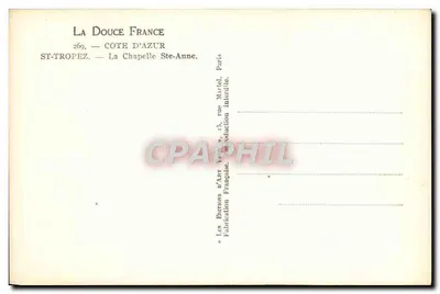 Saint-Tropez — Katedra św. Anny — Wydawnictwo Sztuki Francja — Rewers