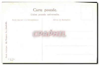 De citadel — Saint-Tropez — Artistieke Studie, J. de Clau, Parijs — Achterkant