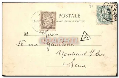 Blois — Interior do Hotel d'Alluyses — B.F. Paris, n°102 — Verso
