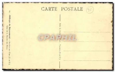Pátio da Casa dos Hóspedes — Abadia de Reulement — Ed. G. Lartigot, Vannes (S.-et-O.) — Verso