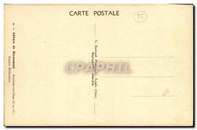Abadia de Royaumont — Antigo Refeitório — G. Barnaud, Laigle (Orne) — Verso