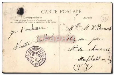 Bois de Vincennes — Jezioro Daumesnil — Most wejścia do wysp — wydawca T. P. B. n°67 — Rewers