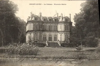 Bilhete postal antigo Choisy Le Roi O Castelo Nova Prefeitura