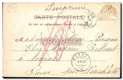 Saint-Mandé — Hospital Lenoir-Jousserand — Louvet, lib., 2 b, rue Armand Carrel — Verso