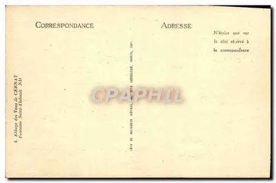 Abbey of Vaux-de-Cernay — Saint-Thibault Fountain — publisher Cernay — Back