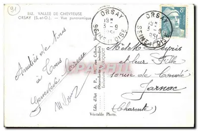 Vale da Chevreuse — Vista panorâmica — Edit. d'Art A.P. (Reprodução proibida) n°862 — Verso