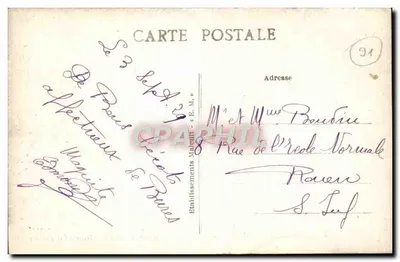 BURES-sur-YVETTE (S.-et-O.) — O Castelo - O Rio — Edit. Legendre — Verso