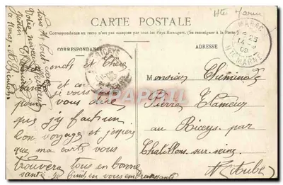 Zamek Marac — Okolice Langres — Librairie-Papeterie Paul Mongin, Langres, n°321 — Rewers