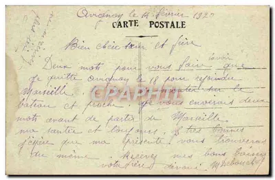 Lembrança de Avignon — editor não identificado, número de série não visível — Verso