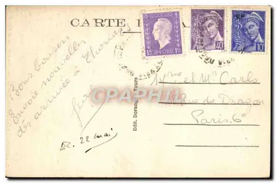 Châtellerault (Vienne) — O Ponte Henri-IV sobre a Vienne — R.D. — Verso
