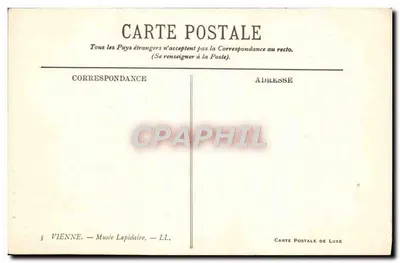 Igreja de Viena — Museu Lapidário — Carta Postal de Luxo — Verso