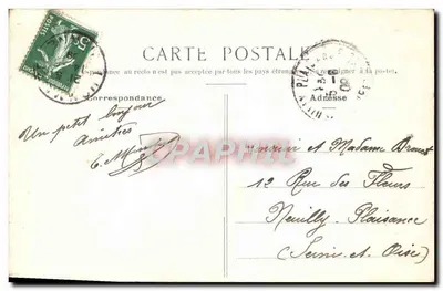 Dissais (Vienne) — O Castelo, vista tirada da Douve — fachada norte — Jules Robuchon, Poitiers - 15 bis — Verso
