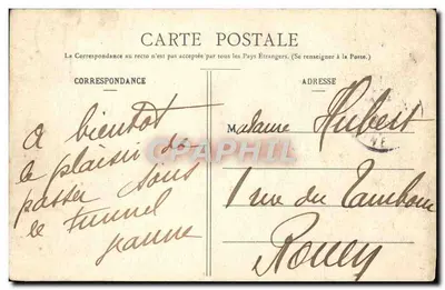 POTTIERS - Entrada do Túnel - Coll. H.B. - 186 — Verso