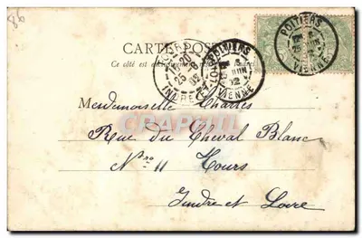 Os velhos muros da cidade do século XIV em Pont-Achard — J. Robuchon, fot., Poitiers — n°39 — Verso